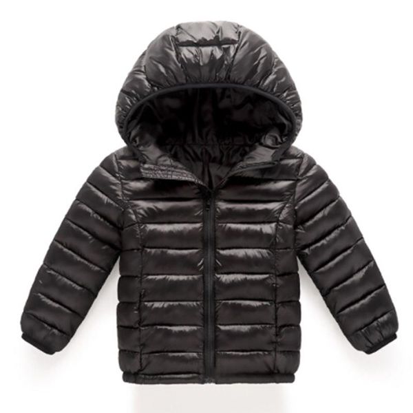 

coat drop 2021 children autumn winter cotton jacket coats boy girls solid clothing warm thick hooded outerwear 006, Blue;gray