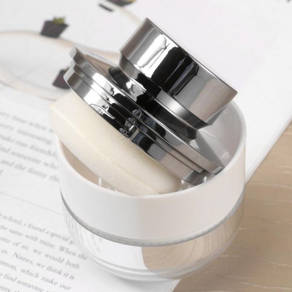 

storage bottles & jars 15g empty loose powder box simple makeup container refillable cosmetic case with puff for travel trip