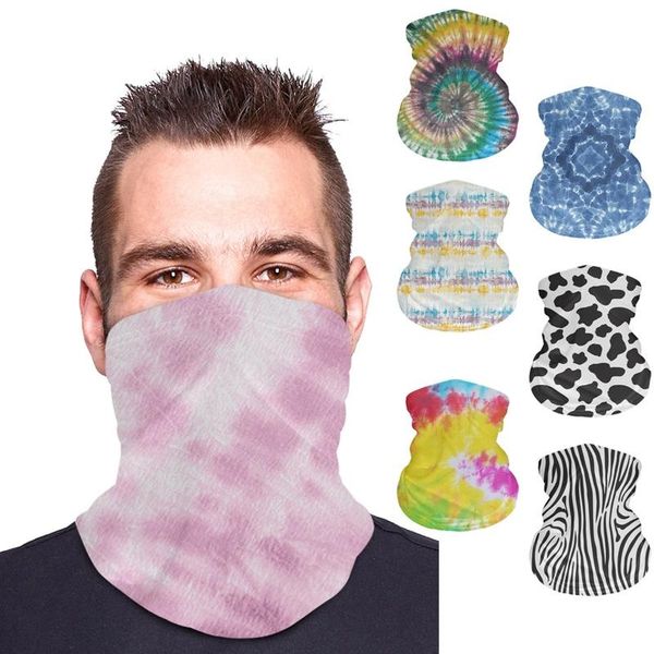 

ice silk neck gaiter tube scarf warm bandana cycling half face cover headband men women fashion caps & masks, Black