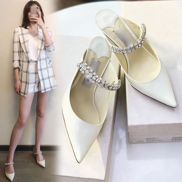 

slippers designer shoes women luxury 2021 brand summer slipper online celebrity with stiletto wedges sandals for, Black