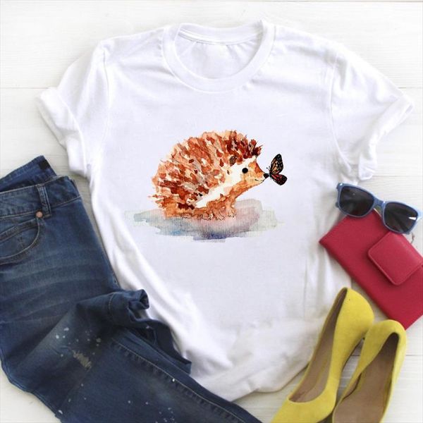 

and women painting animal print mens t shirt cartoon clothing ladies summer tee female clothes womens graphic, White;black