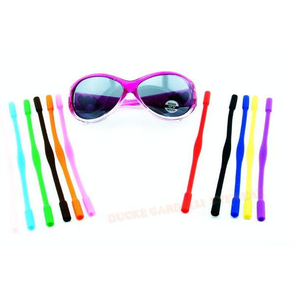 

other fashion accessories kid high elastic anti slip silicone sunglasses glasses cords children eyeglasses chain cord holder string rope 12, Silver