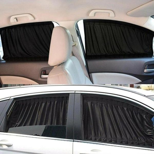 

car sunshade 2 pcs anti-uv side window sunshades shade curtain auto rear windshield sun block for most of cars suv
