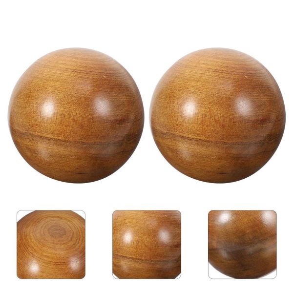 

fitness balls 2pcs wooden hand rolling massagers