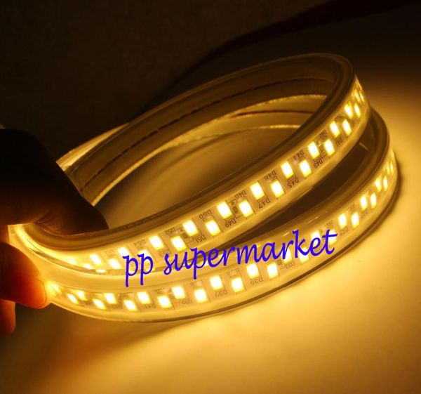 

strip light 180leds/m 5630 5730 220v tape white / warm waterproof supper brightness home decoration ip68 led strips