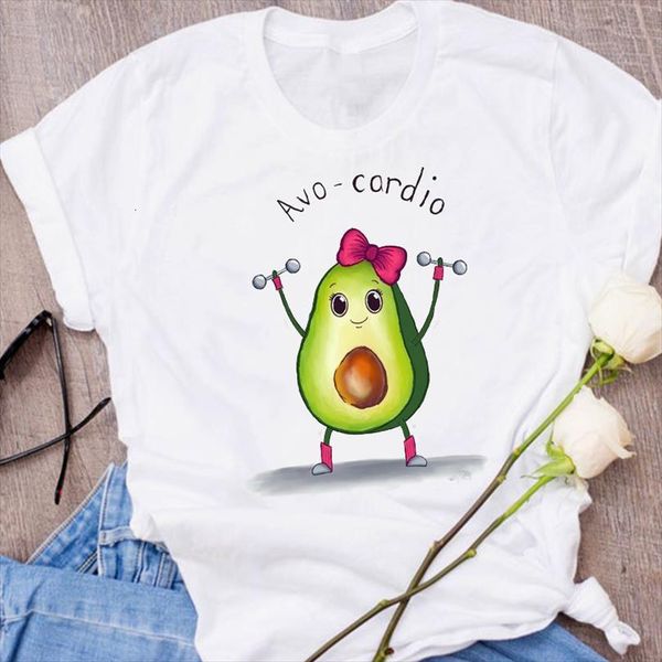 

men graphic avocado bow girl t shirts mens sweet cartoon fruit clothes floral lady tees print clothing female shirt, White;black