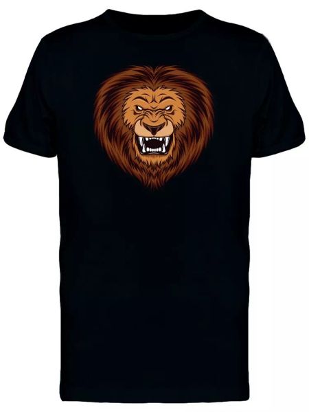 

Angry Lion With White Eyes Men's Tee -Image by Shutterstock, White;black
