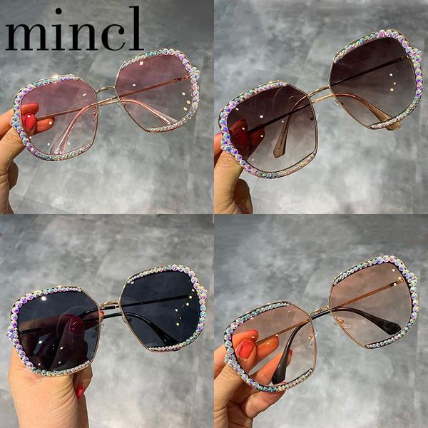 

mincl luxury ladies small square sunglasses women rhinestone crystal sun glasses uv400 protection bling bling eyewear shades nx, White;black