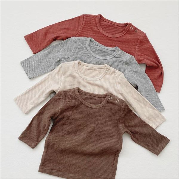 

clothing sets 3pcs baby clothes set ribbed long sleeve + short t shirts shorts girls outfits boys, White