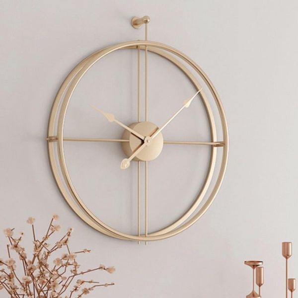 

wall clocks 60cm wrought lron clock home decoration office large mounted mute watch european modern design hanging watches