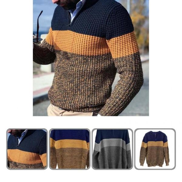 

men's sweaters men pullover casual straight warm sweater jumper zipper comfy, White;black