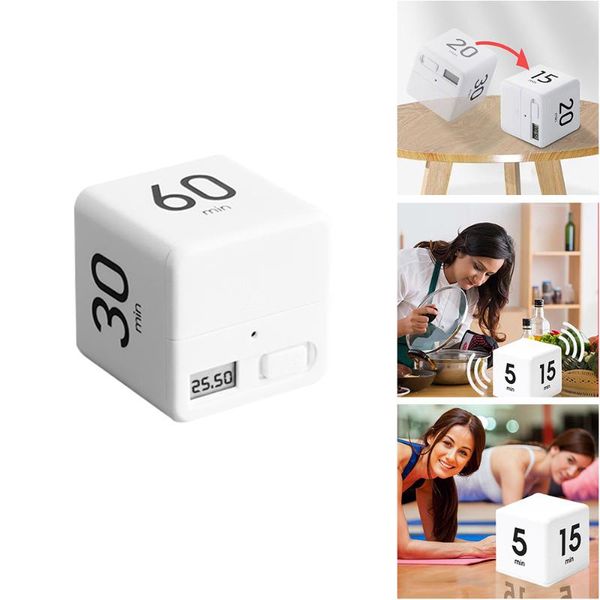 

kitchen timers 1-10 15-60 minutes timecube cube timer for time management kids workout cooking baking sports games clock