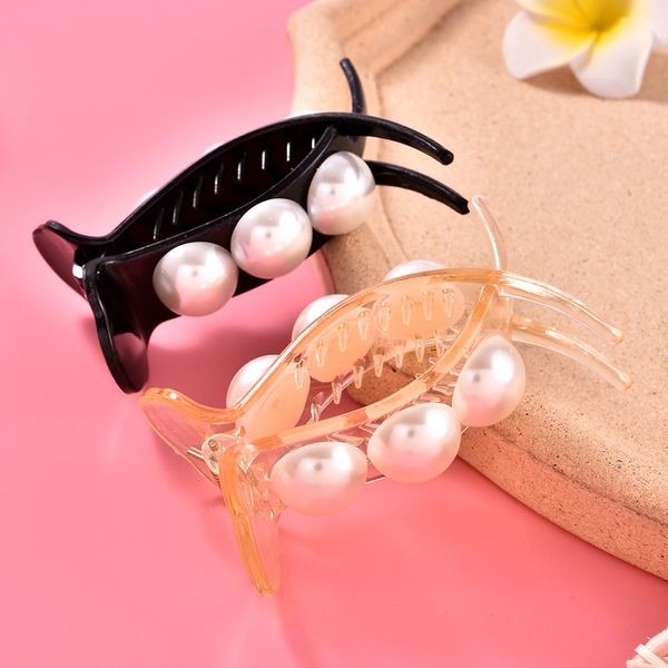 Fashion Net Celebrity Pearl Hairpin Ball Head Catch Clip Hair Chuck Hair Device Back Head Hair Headdress Female