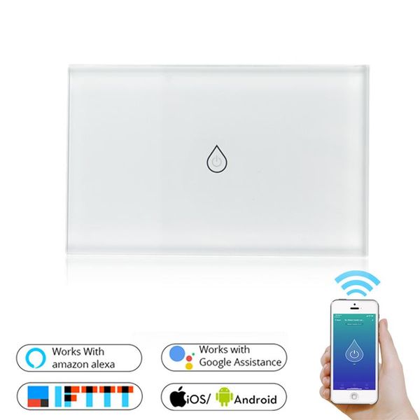 

smart home control wifi boiler switch water heater life tuya app remote amazon alexa echo google voice glass panel