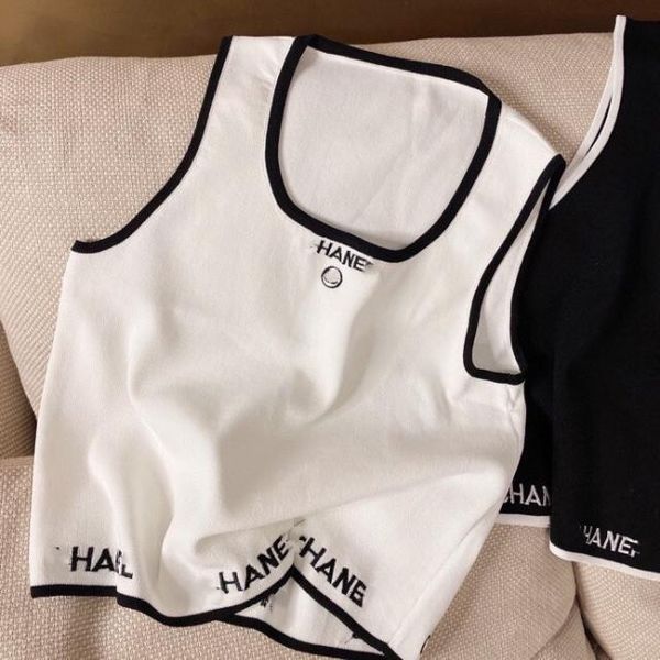 

net red the same model 2021 spring and summer new middle ancient style small fragrance sling with small vest for women, White