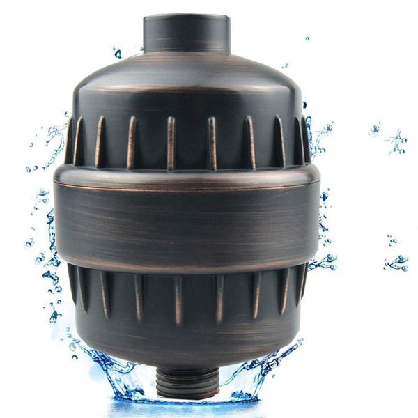 

shower filter ion-transferring resin, filtered water for your head removes chlorine and harmful substances black bronze bathroom sets
