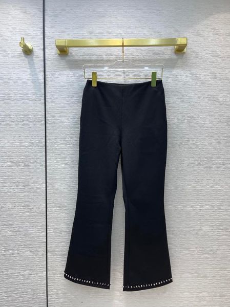 

women's pants & capris 2021 women fashion loose casual rivet trousers 1021, Black;white