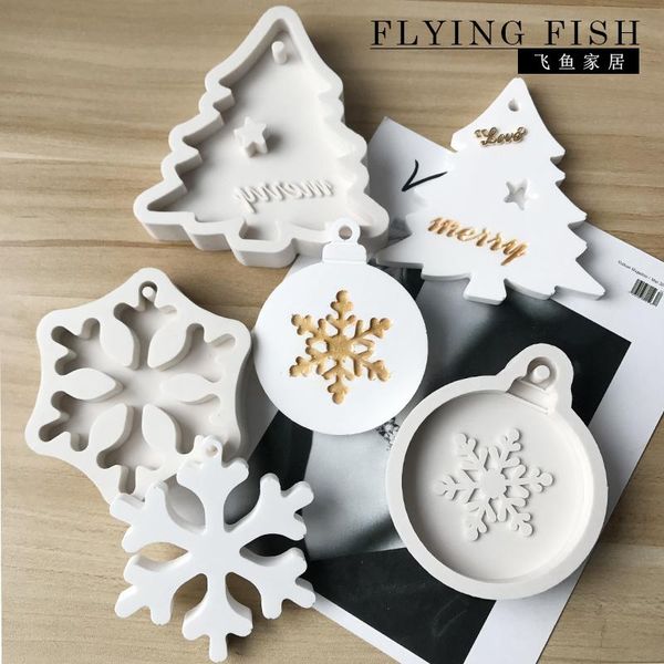 

cake tools 1pcs silicone mold christmas series mould snowman santa handmade soap molds elk snowflake claus bells aroma wax