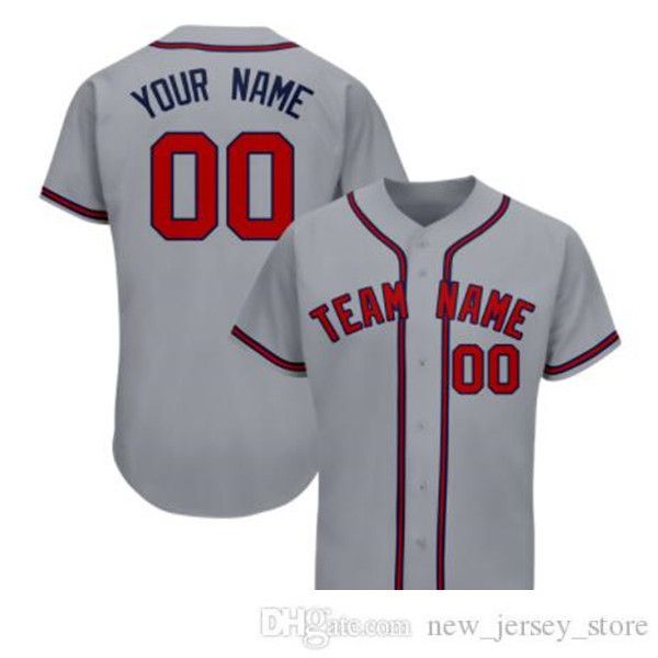 Maglia da baseball da uomo personalizzata Squadra cucita ricamata Qualsiasi nome Qualsiasi numero Taglia uniforme S-3XL 020