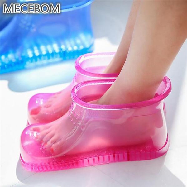 

boots foot bath massage household relaxation shoes feet care compress soak therapy envy acupoint sole #40, Black