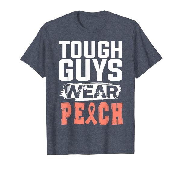 

tough uterine cancer guys wear peach t shirts, Mainly pictures