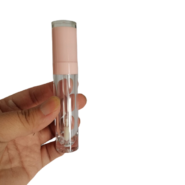 

storage bottles & jars 8ml empty clear lip gloss tube round lipgloss container plastic packing bottle cosmetic wand 50/100pcs