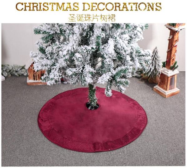 

christmas decorations tree skirt high-end with sequin decoration
