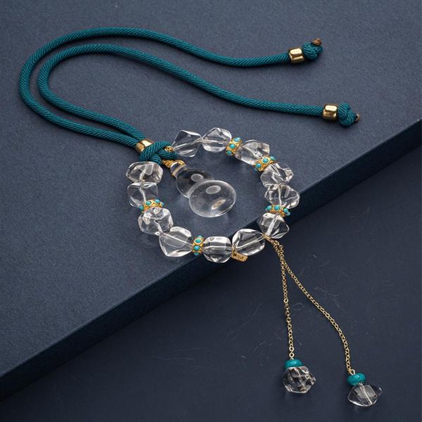 

keychains men and women high-end hanging white crystal pendants safe journey exquisite jewelry, Silver