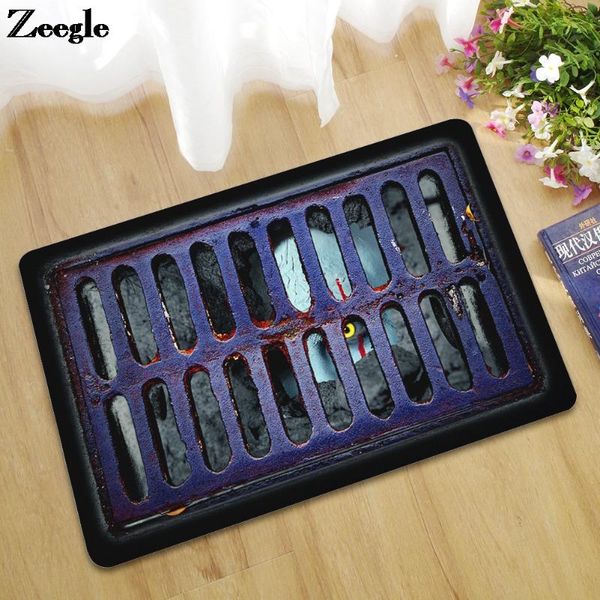 

carpets absorbent bathroom door mat 3d printing home decor carpet rug anti-slip living room waterproof floor