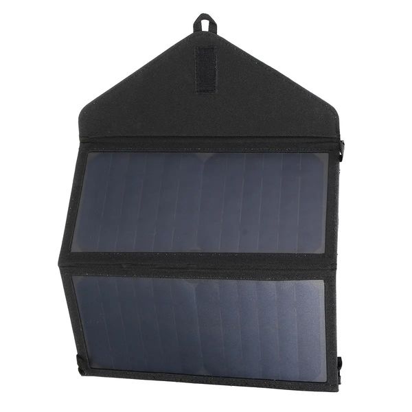 20 W faltbares Solarpanel, tragbar, 5 V, 2 A, USB-Ladegerät, Powerbank für Camping, Wandern, Reisen
