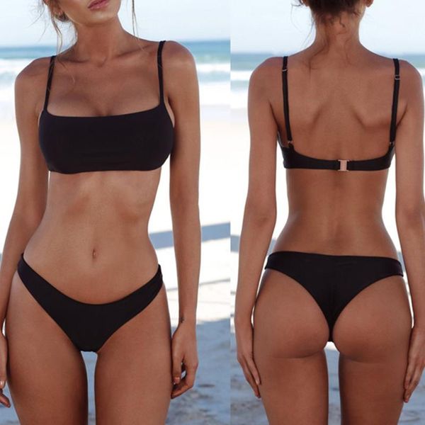 

men's swimwear 2022 push up unpadded brazilian bikini set women vintage swimsuit beach suit biquini bathing suits drop ship