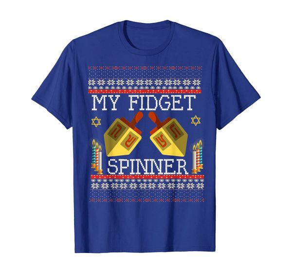 

Funny Dreidel Spinning Hanukkah Menorah Candle Ugly Sweater T-Shirt, Mainly pictures