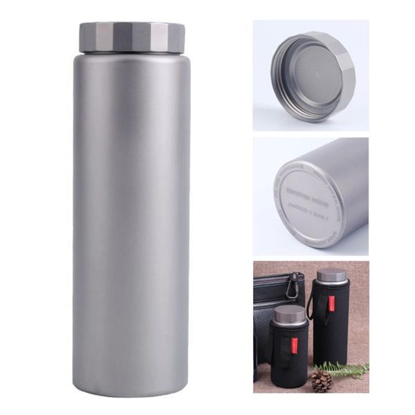 

water bottle 400ml/600ml titanium wide mouth drinking portable sports outdoor camping equipment cycling