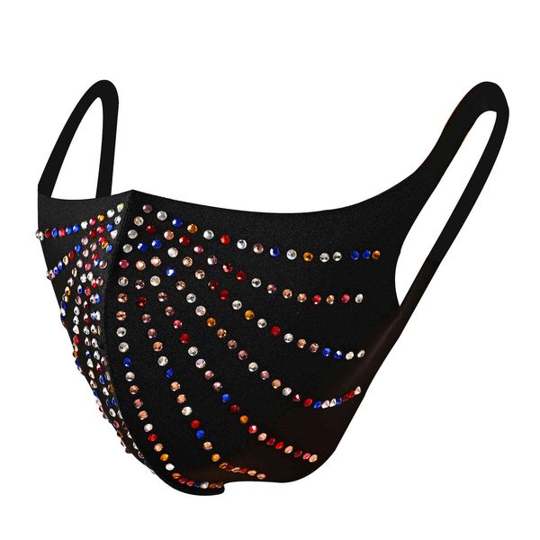 

2021 new fashion sequin dust-proof personalized trend belt drill sunscreen mask