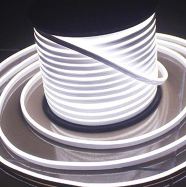 

soft flexible led neon rope lights 220v eu power supply strip light waterproof decoration lighting tape light-emitting diode strips
