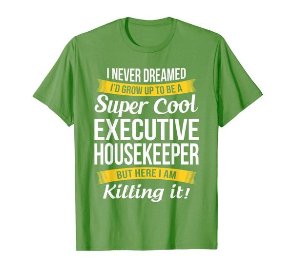

men's t-shirts super cool executive housekeeper tshirt funny gift t-shirt, White;black