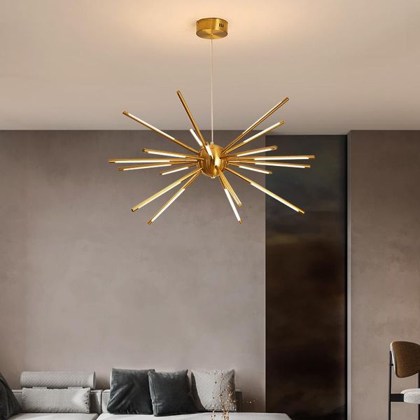 

pendant chandelier light fixture for gold loft kitchen island dining room bedroom hanging lamp branches modern lamps
