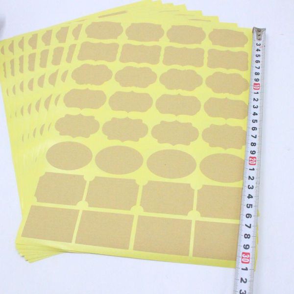 

sets of blackboard paper / label stickers self-adhesive pvc labels gift wrap