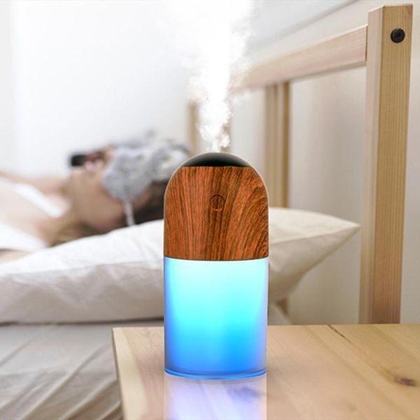 

humidifier ultrasonic aroma essential oil mini air diffuser led night light mist maker fogger for car home humidifiers