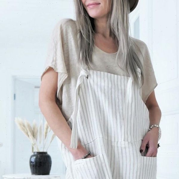 

casual spring solid color strap women jumpsuits wide leg pants dungaree bib overalls sleeveless oversized cotton linen, Black;white