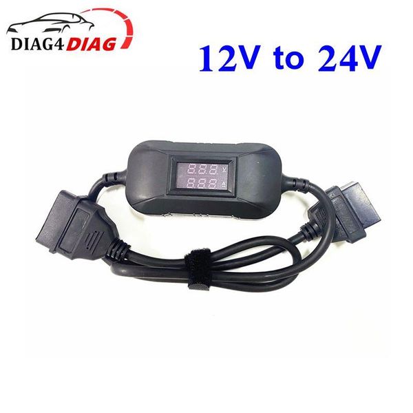 

est heavy duty truck converter 12v to 24v adapter cable car obd2 scanner working for easydiag2.0/3.0 golo x431 diagnostic tools