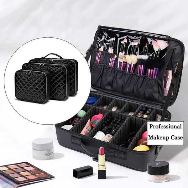 

women travel cosmetic box women's makeup bag professional make up storage organizer large beauty pencil case for cosmetics pouch bags &