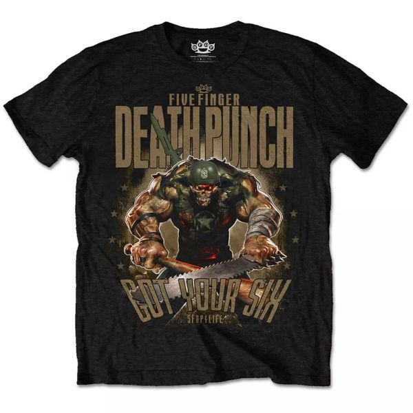 

five finger death punch sgt major official t-shirt men unisex, White;black