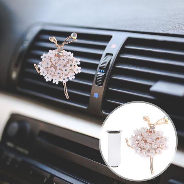 

1pc car perfume diffuser clip ballerina girl decor air freshener