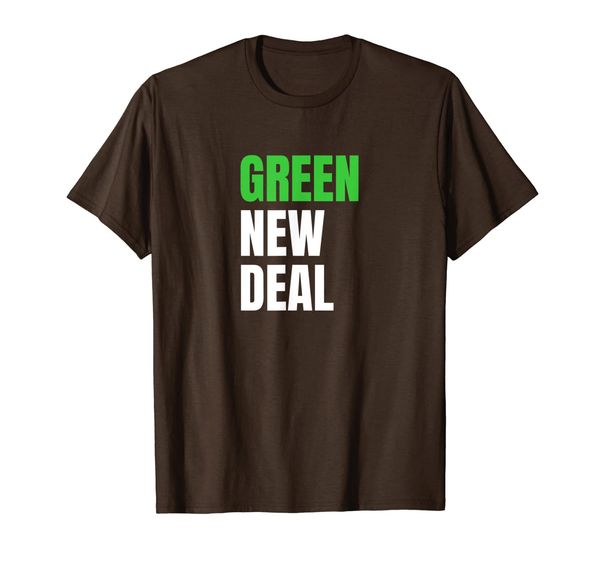

green new deal environment climate t shirt, White;black