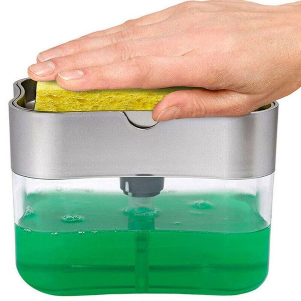 

storage bottles & jars abs kitchen sink box tray sponge soap dispenser and set manual organizer