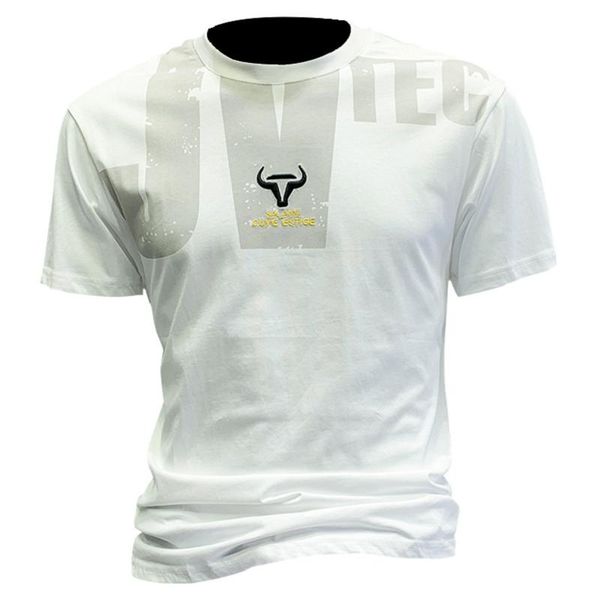 

men's t-shirts nt317 summer round neck short sleeve t-shirt cotton loose embroidered, White;black