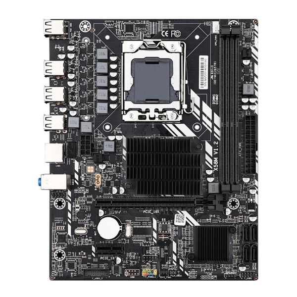 

motherboards x58m 2.0 computer motherboard ddr3x2 memory slots sata2.0 nvme m.2 pci-e 16x gigabit adaptive network card 32gb usb2.0