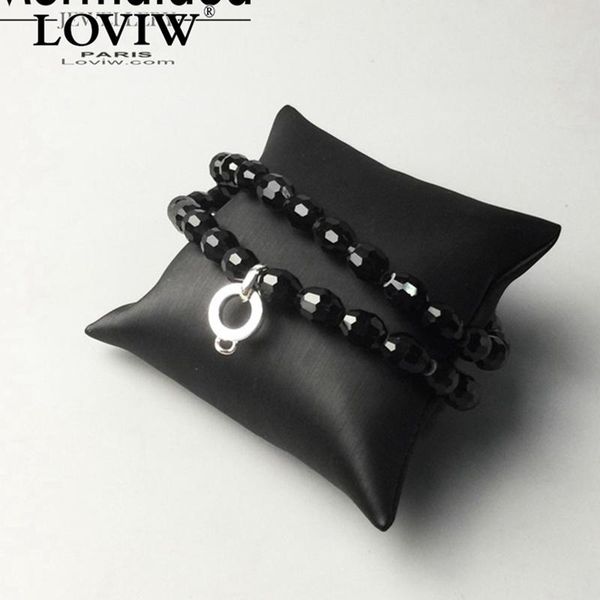 

pendant necklaces black section beads charm carrier accessories women men silver colour fashion jewelry gift