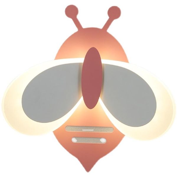 

creative cartoon butterfly children room led wall lamp girl modern bedroom headbed eye protection decorative lighting
